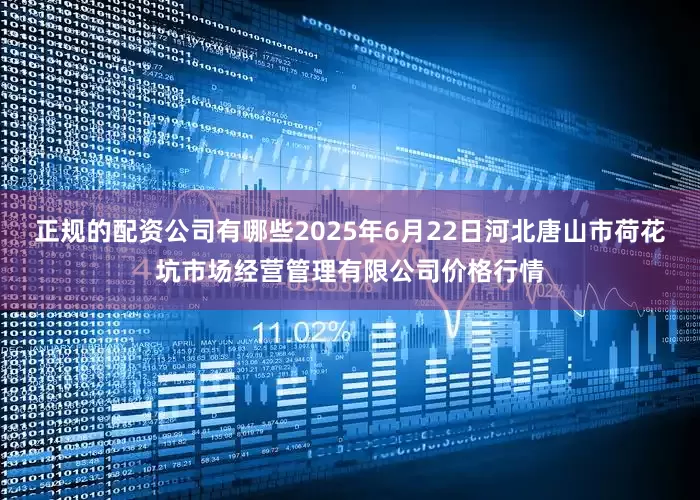 正规的配资公司有哪些2025年6月22日河北唐山市荷花坑市场经营管理有限公司价格行情
