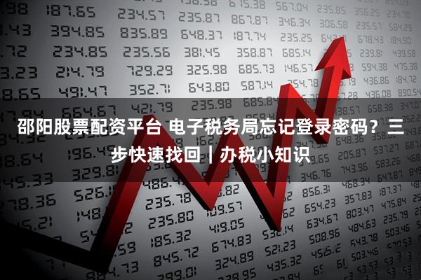 邵阳股票配资平台 电子税务局忘记登录密码？三步快速找回｜办税小知识